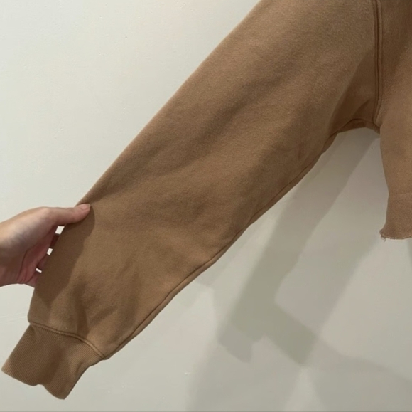 ARITZIA TnA The Perfect Crop Hoodie Light  Rhinestone Bedazzled - Picture 8 of 8